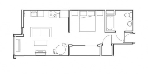 black and white floor plan of a modern house